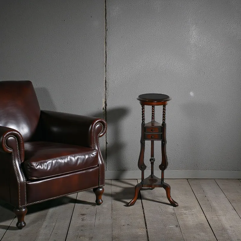 Стійка для квітів з шухлядками HK-702 червоне дерево Індонезія